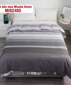 Bộ chăn ga gối Nhật Bản Misuko Tencel Green MIG2405