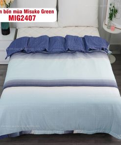 Bộ chăn ga gối Nhật Bản Misuko Tencel Green MIG2407