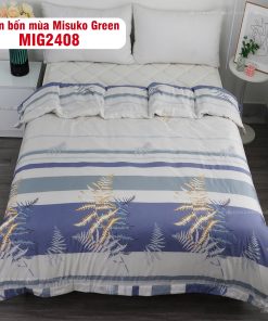 Bộ chăn ga gối Nhật Bản Misuko Tencel Green MIG2408